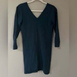 Express deep v-neck dress